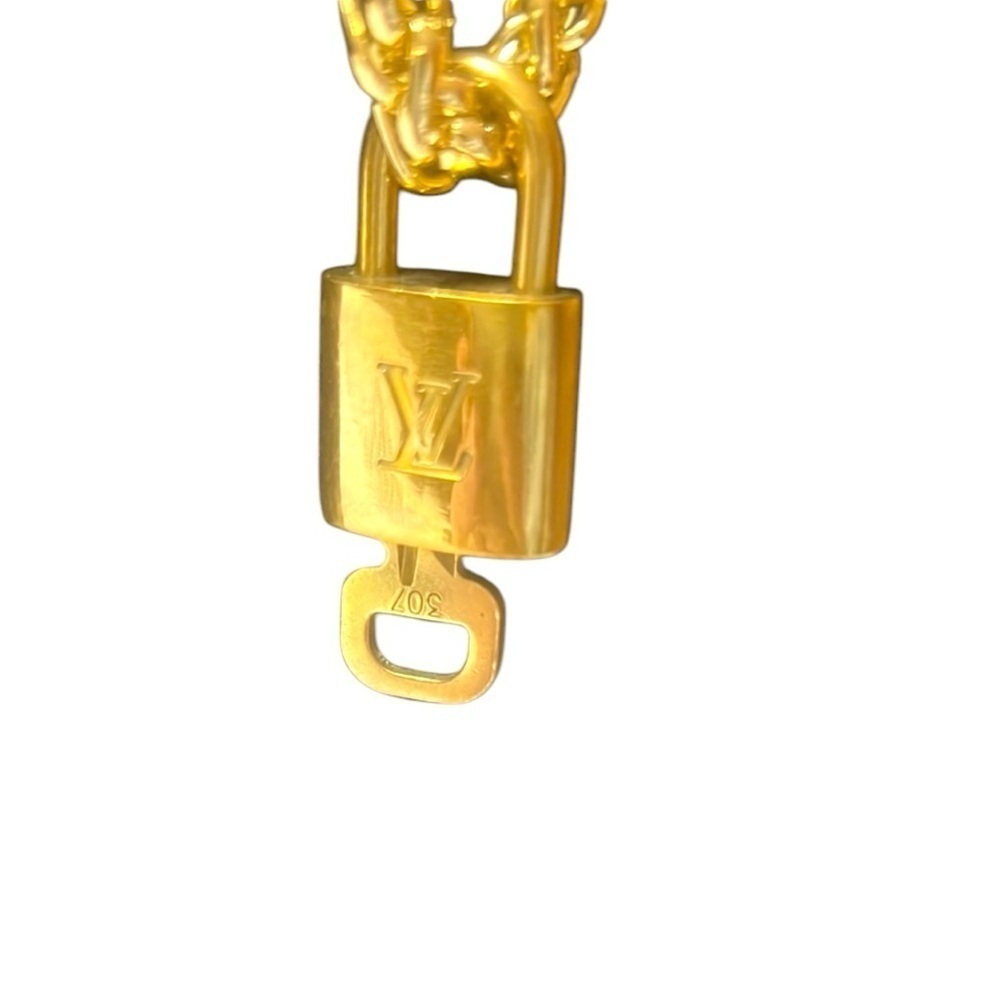 Louis Vuitton lock and key necklace